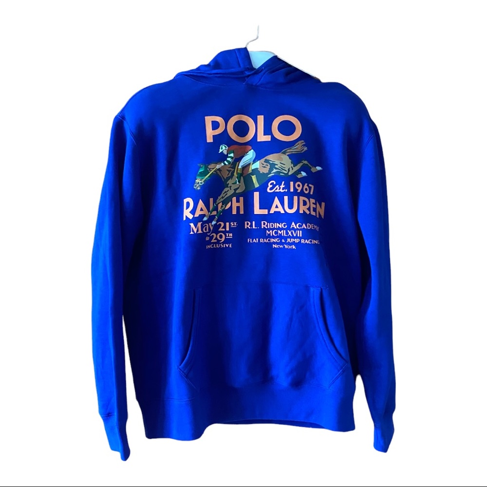 Polo by Ralph Lauren Blue Graphic Hoodie - Picture 3 of 11